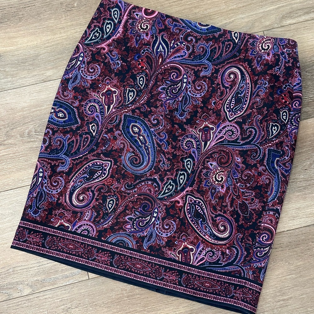 Talbots Paisley Skirt, Size 14!